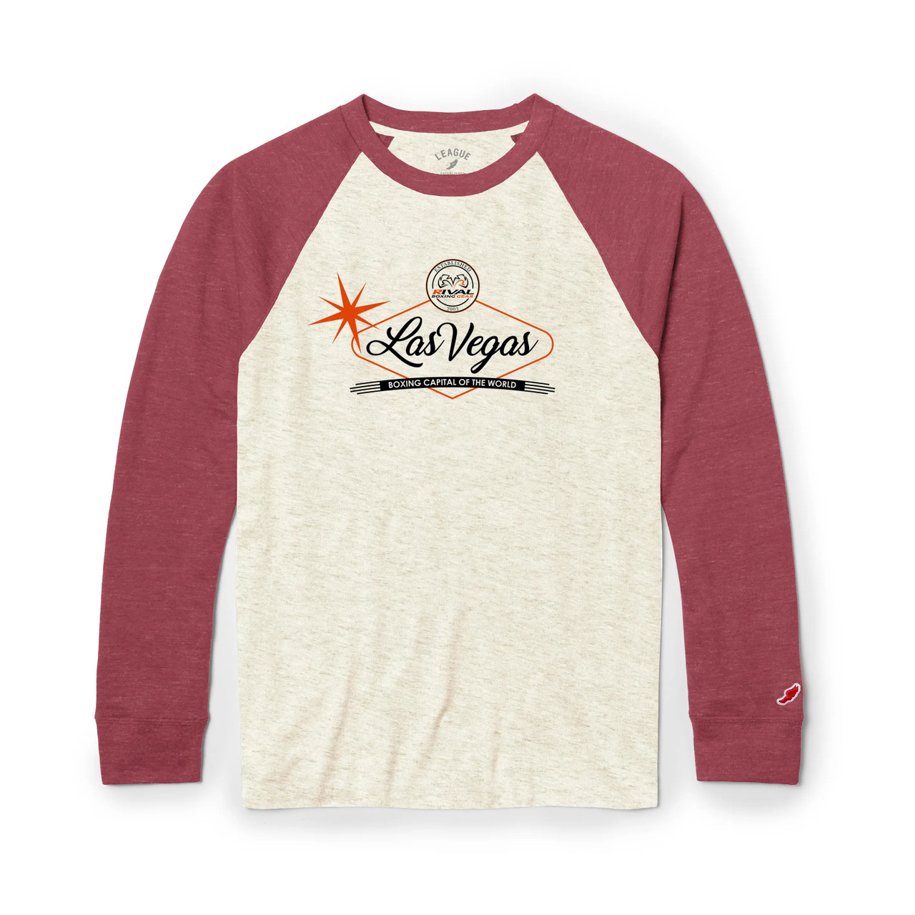 Rival Las Vegas Raglan Sleeve Shirt - Burgundy