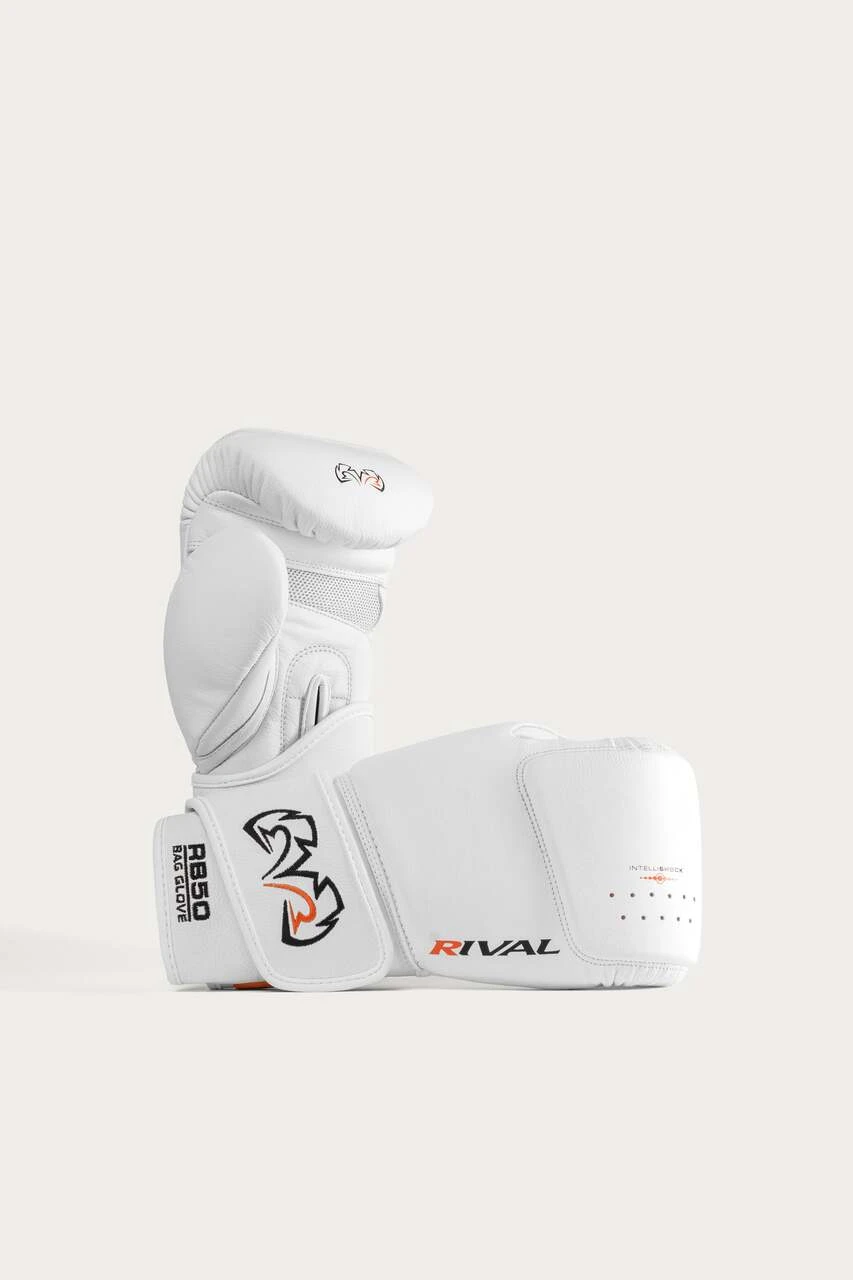 Rival RB50 Intelli-Shock Compact Bag Gloves - White