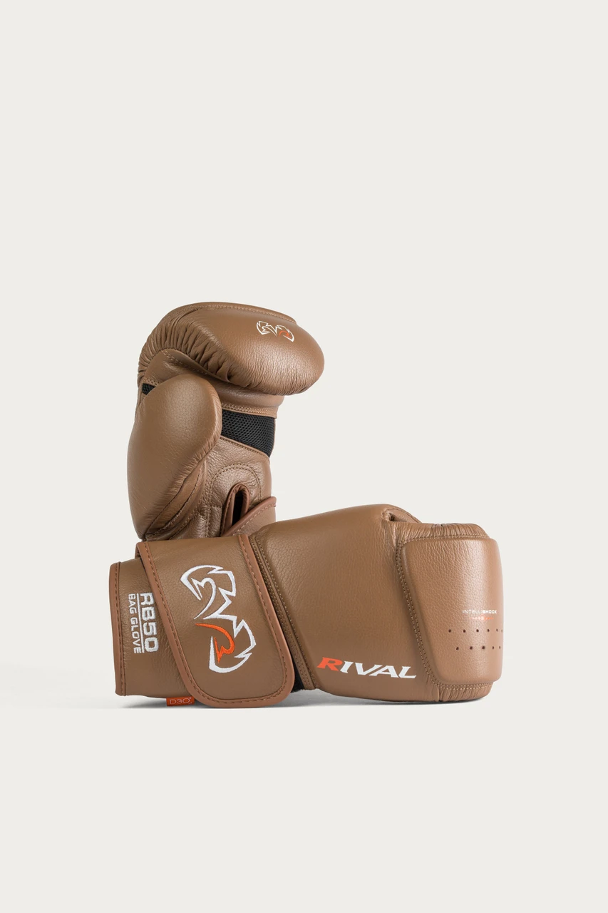 Rival RB50 Intelli-Shock Compact Bag Gloves - Brown