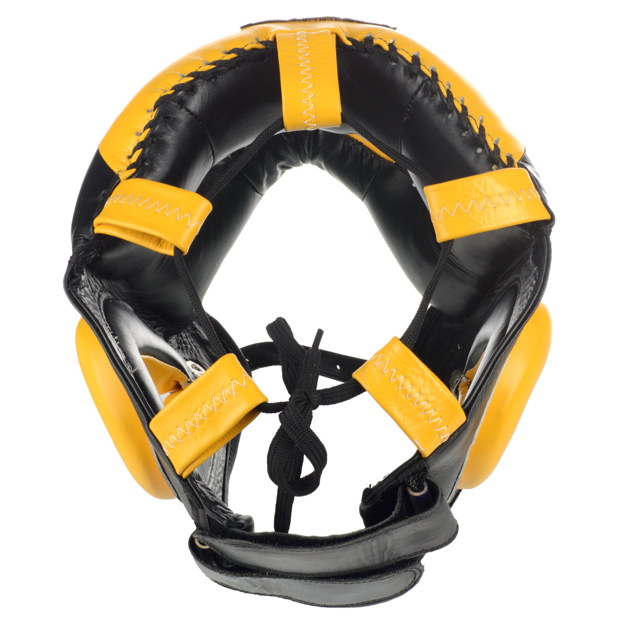 PRO COMBAT Traditional Face Saver Headgear // Black/Yellow