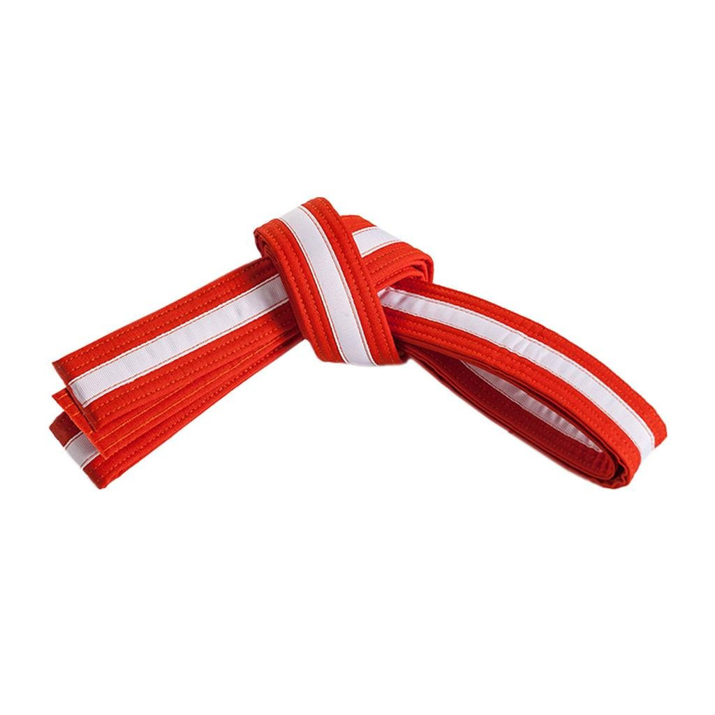 Century Double Wrap White Striped Belt