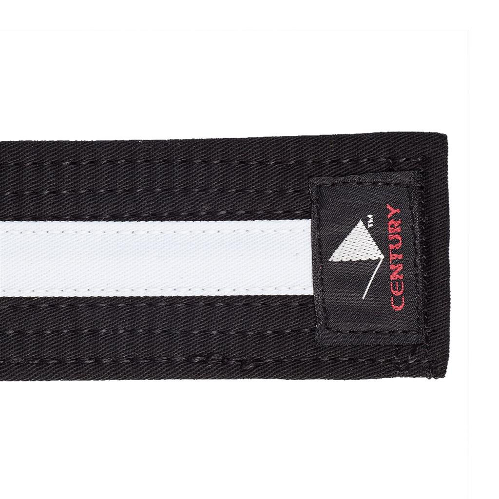 Century Double Wrap Deluxe Striped Black Belt