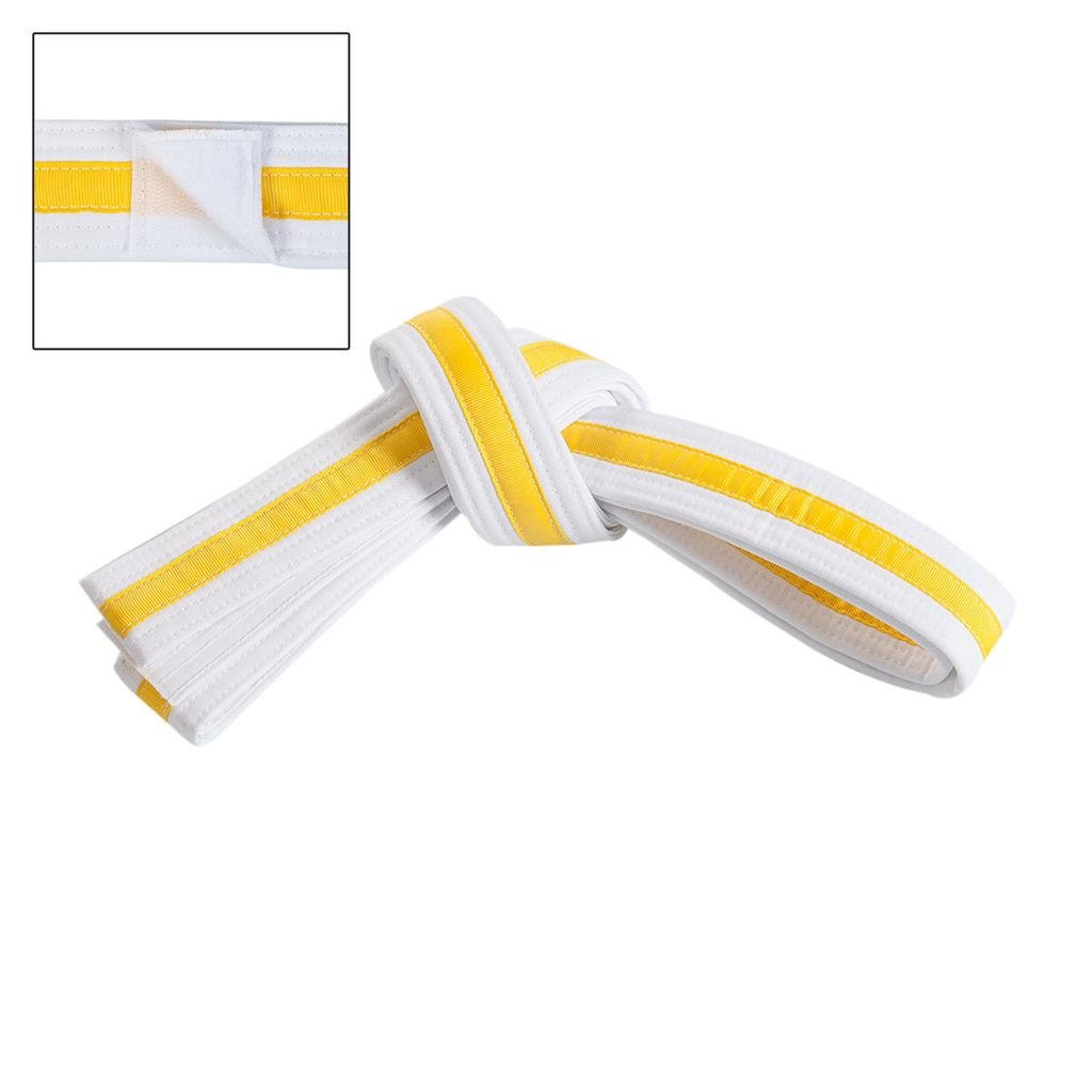 Century Adjustable Striped White Belt