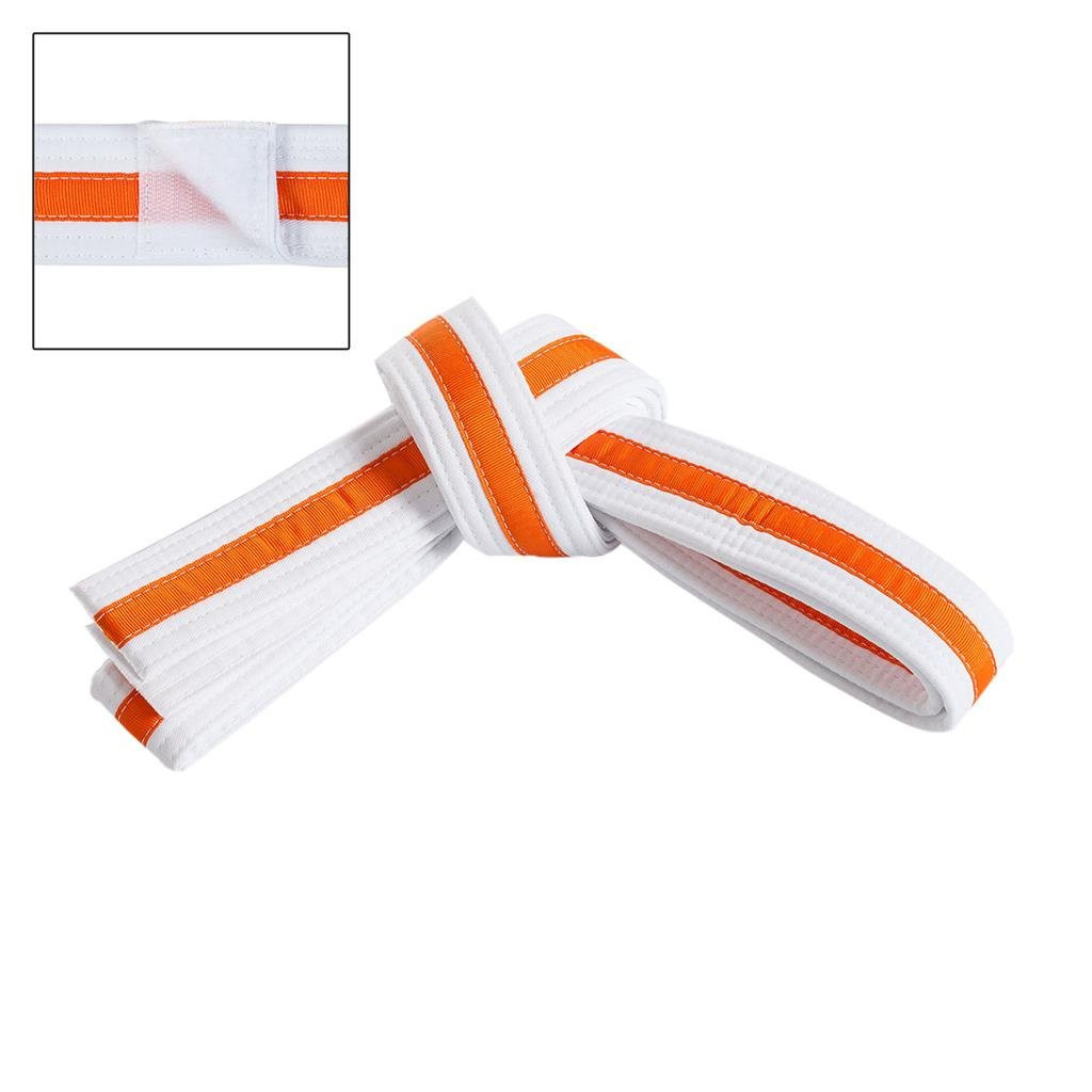 Century Adjustable Striped White Belt