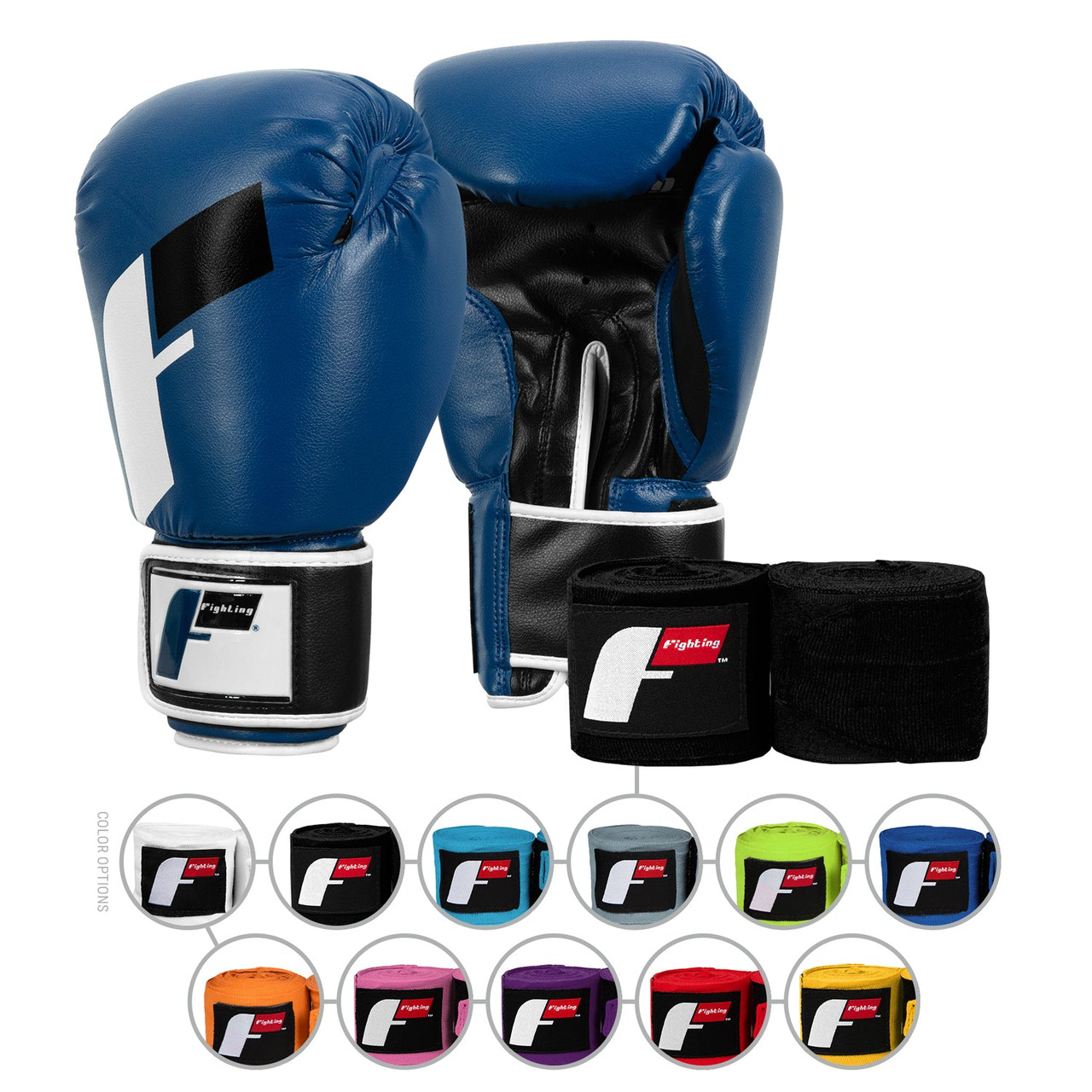 Fighting Sports Gloves and Wraps Bundle