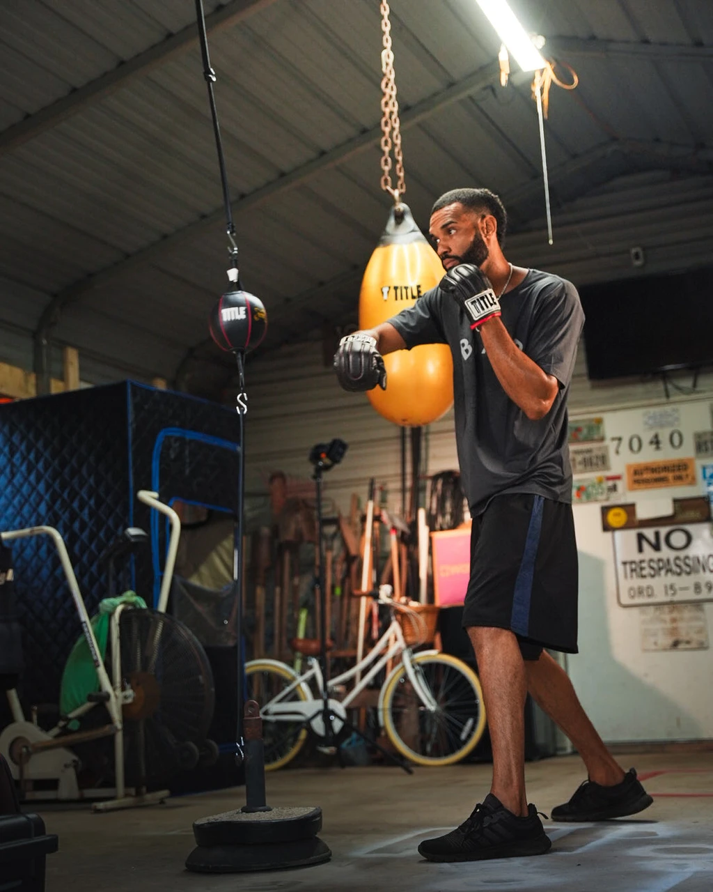 TITLE Boxing Rubber Double End Bag Cable