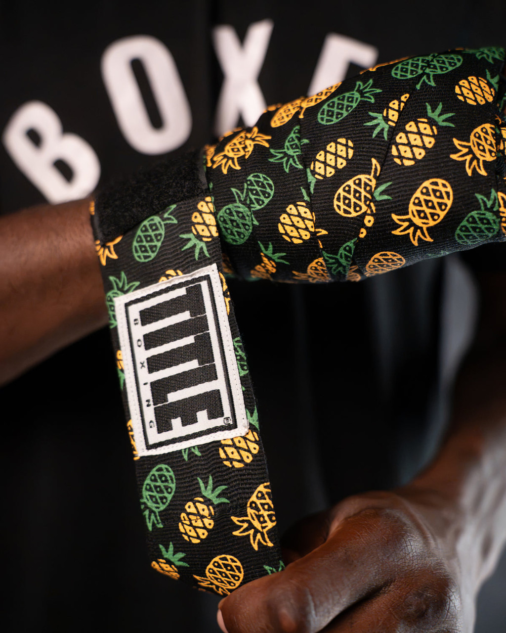 TITLE Boxing Print Mexican Style 180" Hand Wraps