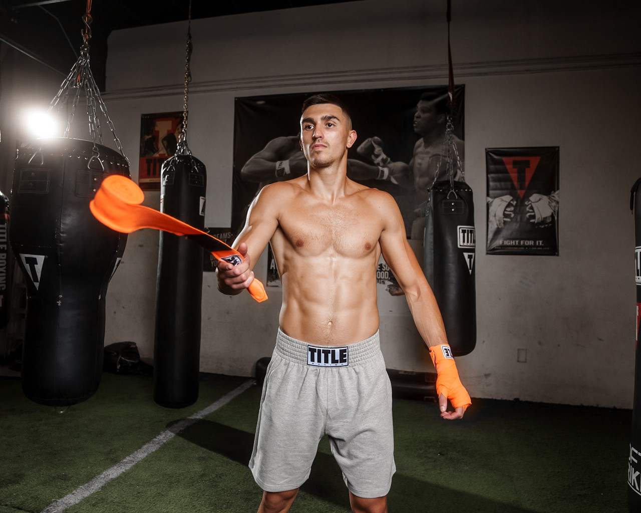 TITLE Boxing Select 180" Semi-Elastic Mexican Hand Wraps