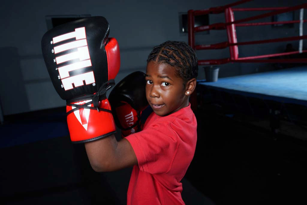 TITLE Boxing Pro Style Youth Lace Training Boxing Gloves