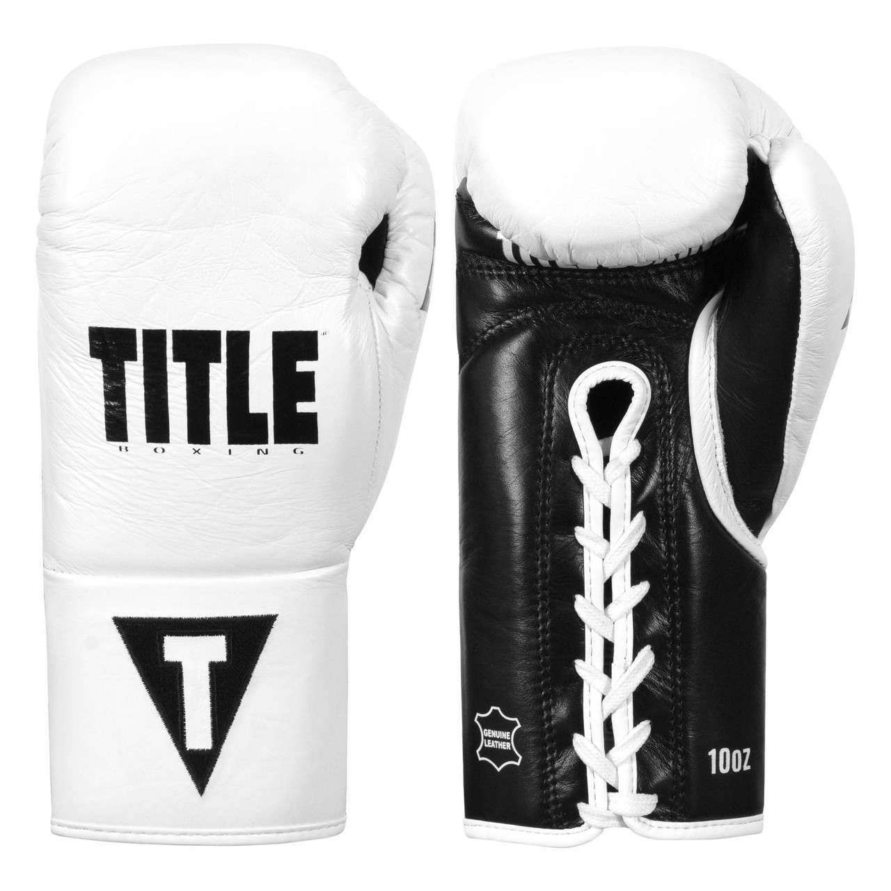 TITLE Boxing Leather Pro Fight Boxing Gloves
