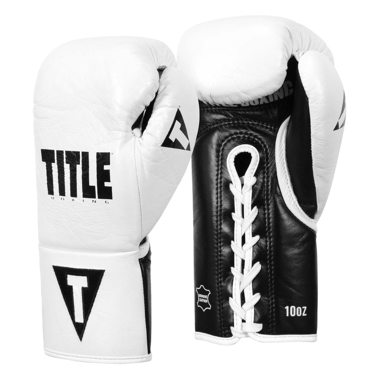 TITLE Boxing Leather Pro Fight Boxing Gloves