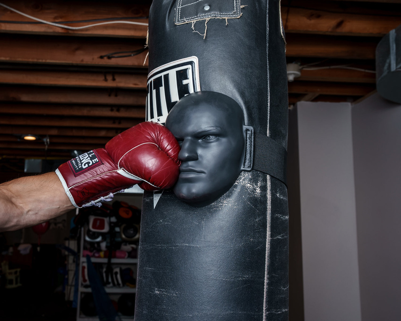 TITLE Boxing Heavy Bag Striking Mask