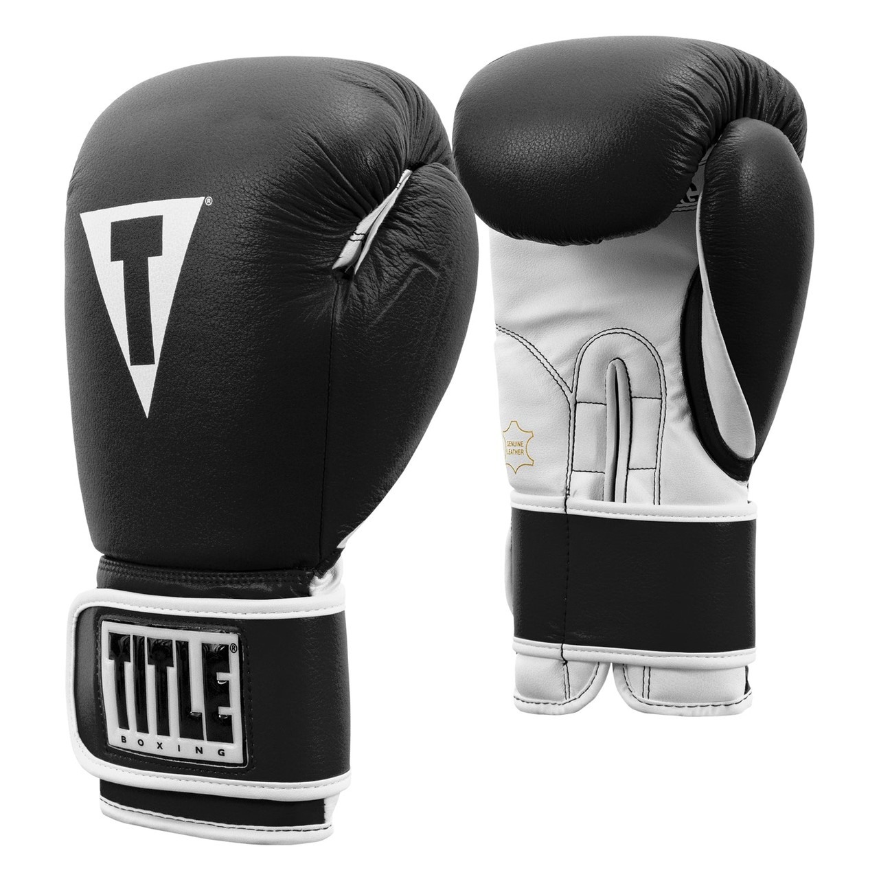 TITLE Boxing Pro Style Leather Training Boxing Gloves 3.0