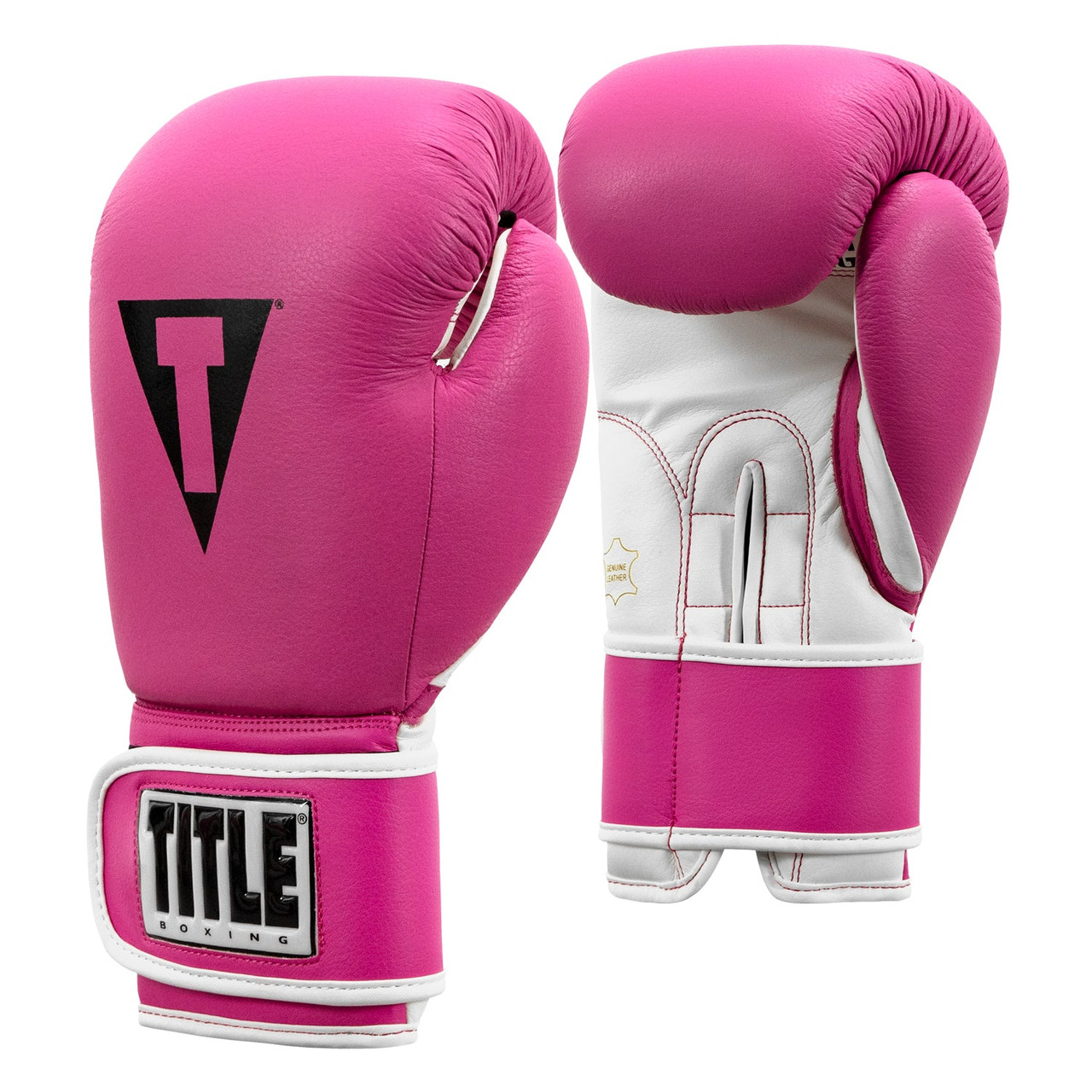 TITLE Boxing Pro Style Leather Training Boxing Gloves 3.0