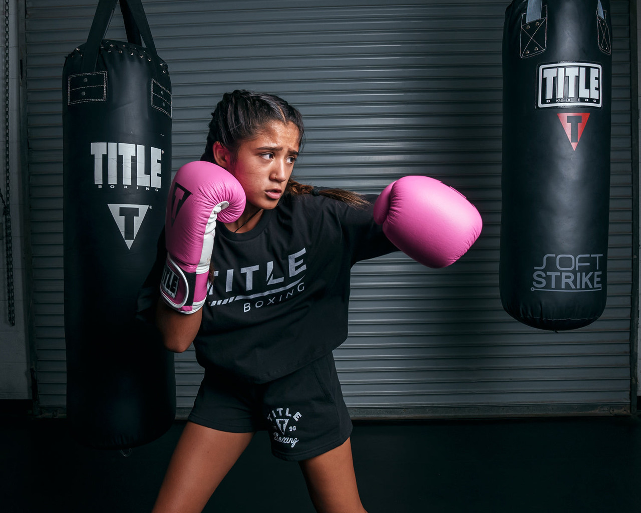 TITLE Boxing Pro Style Leather Training Boxing Gloves 3.0