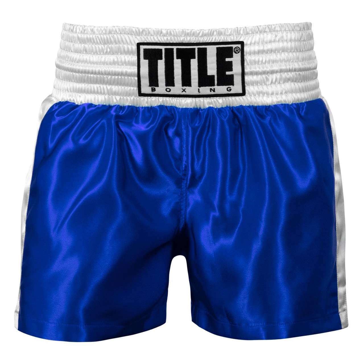 TITLE Boxing Professional Women’s Satin Striped Boxing Trunks