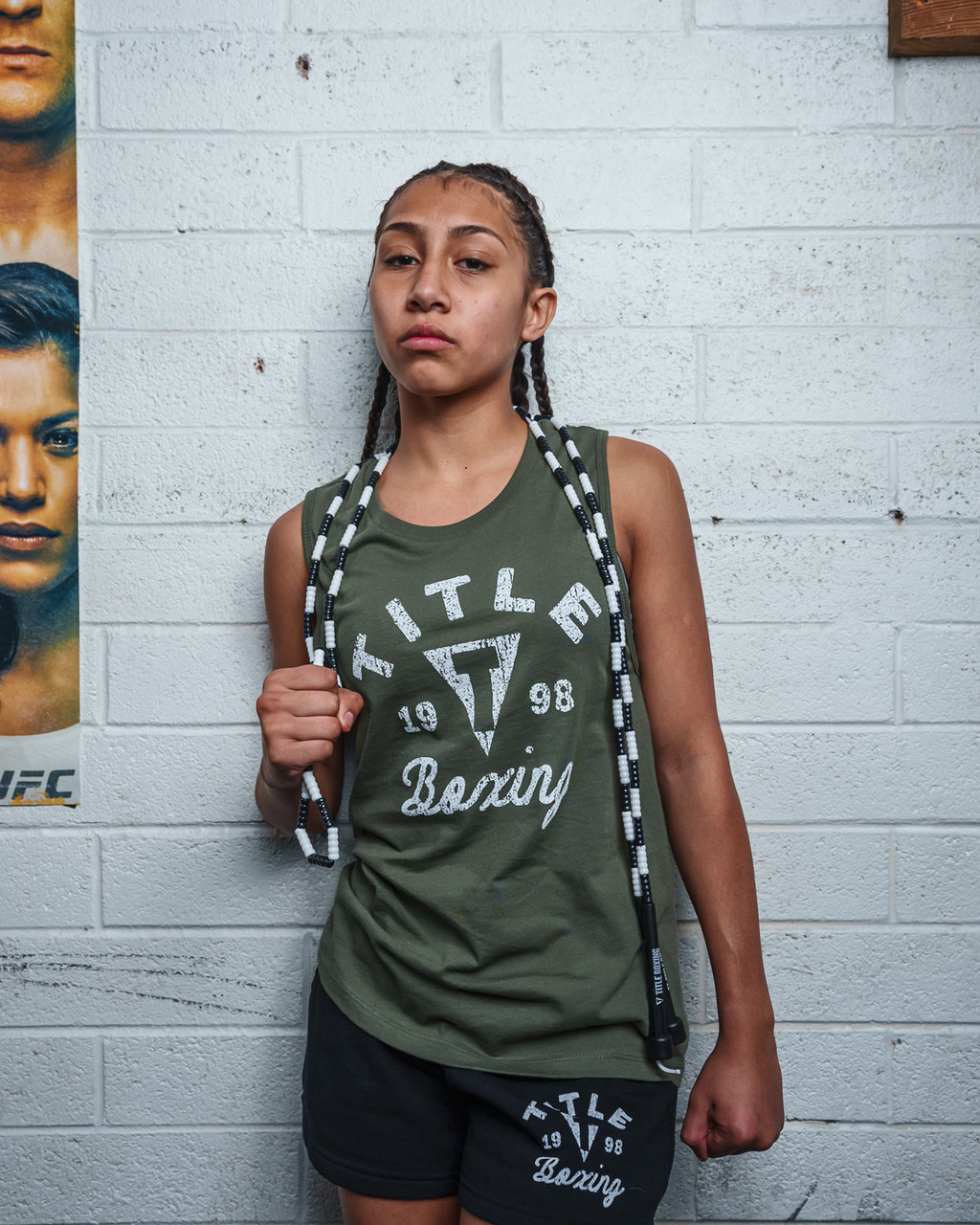 TITLE Boxing Women's Distressed Label Muscle Tank