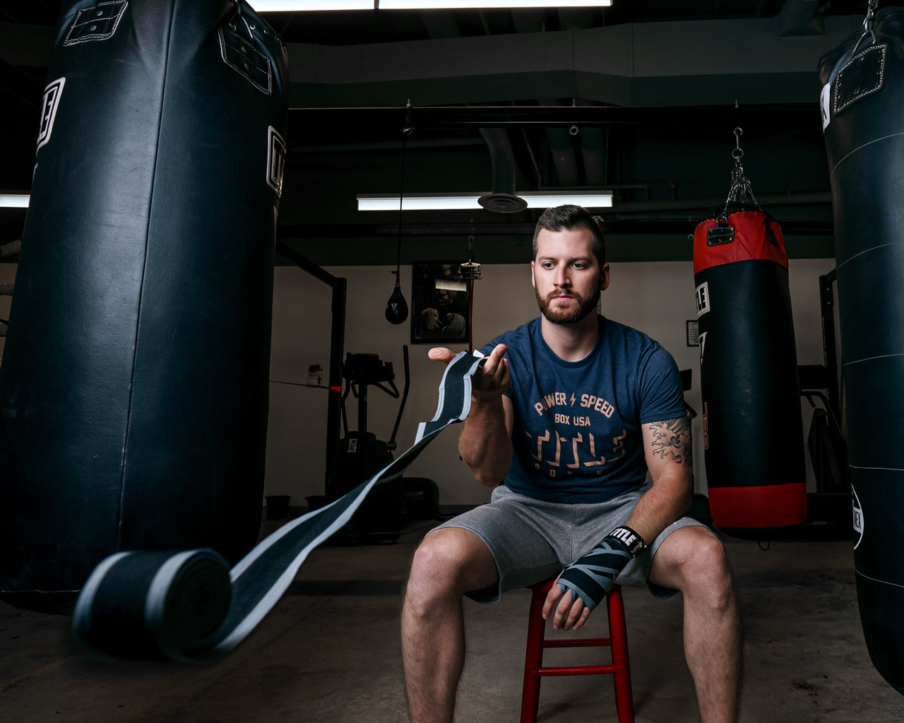 TITLE Platinum 180” Semi-Elastic Hand Wraps