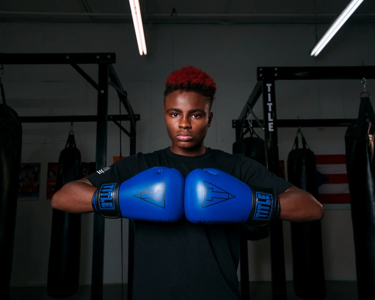 TITLE Boxing Vegan Fitness Bag Boxing Gloves