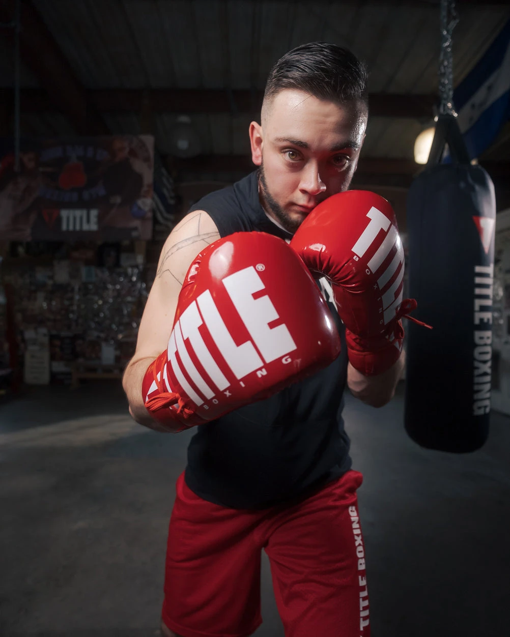 TITLE Boxing Inferno Intensity Lace Training Boxing Gloves