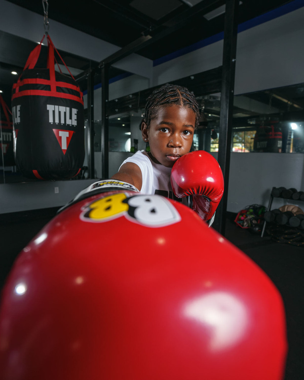 BOOM BOOM Boxing Silencer Youth Bag Boxing Gloves