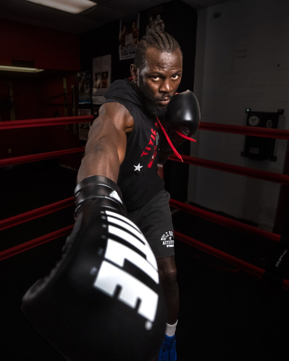 TITLE Boxing Leather Enforcer Pro Sparring Boxing Gloves