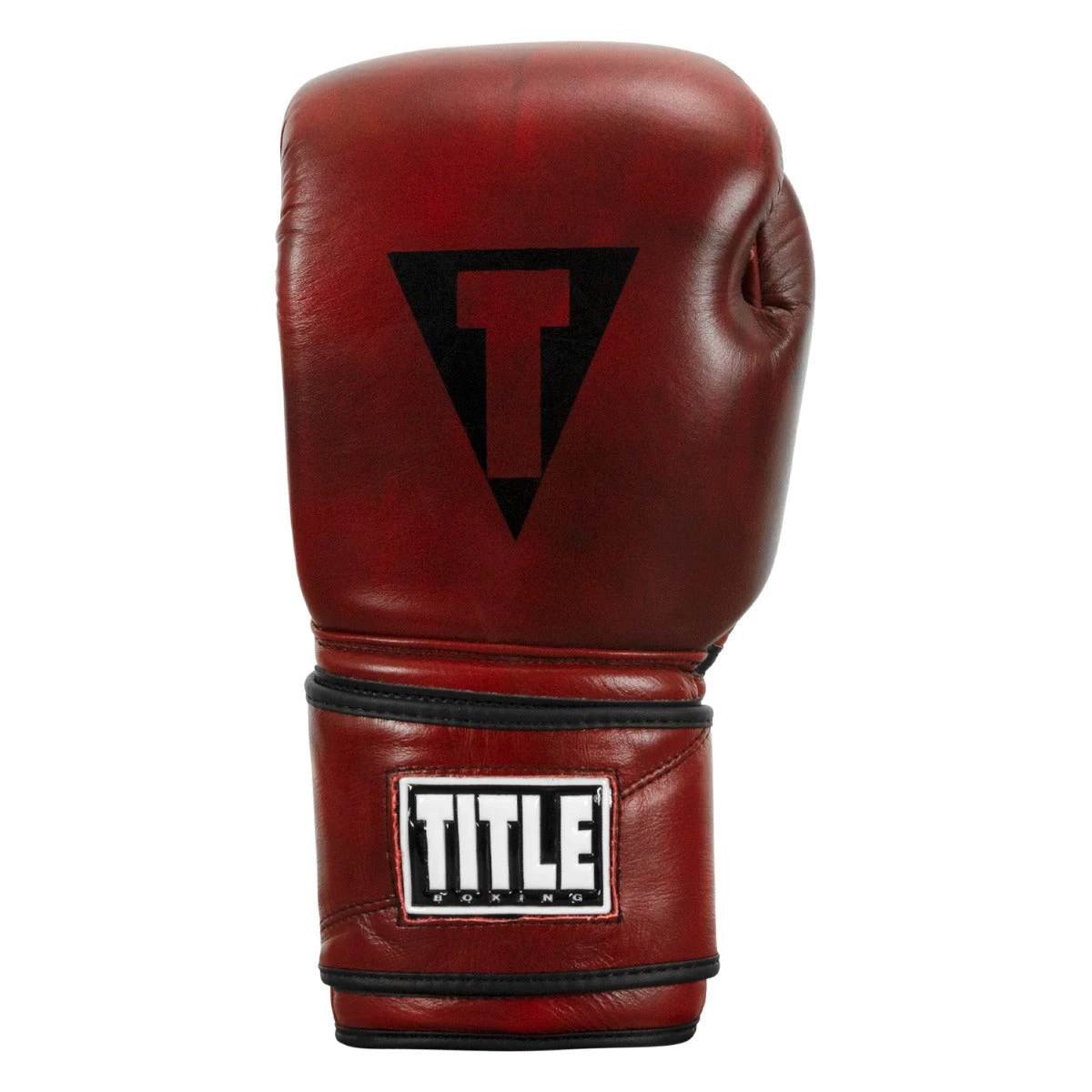 TITLE Boxing Blood Red Leather Bag Boxing Gloves