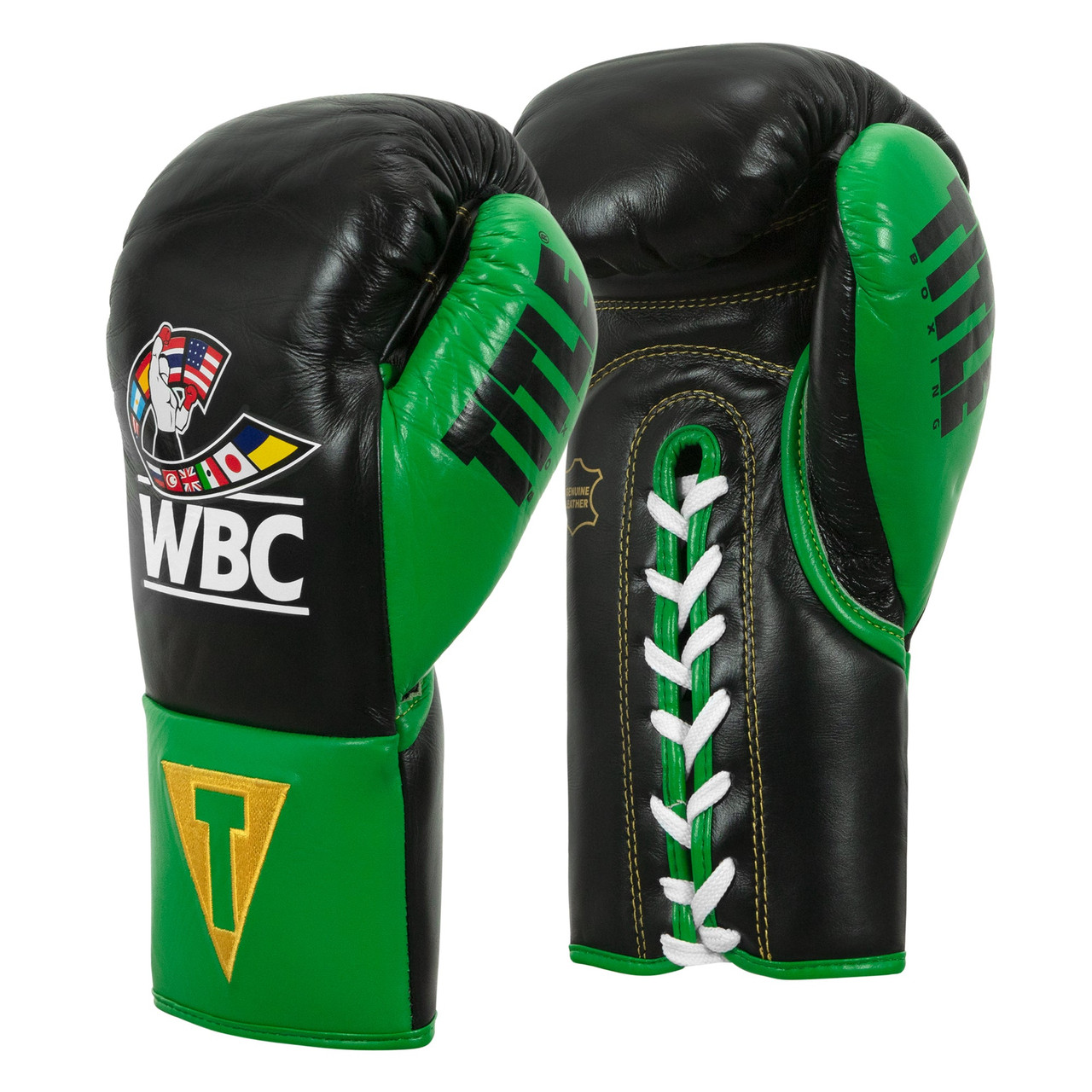 WBC by TITLE Boxing Pro Fight Leather Boxing Gloves