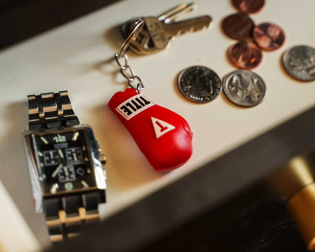 TITLE Boxing Molded Glove Keychain
