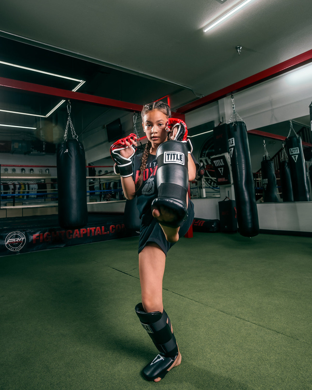 TITLE Boxing Vinyl Shin-Instep Guards 2.0