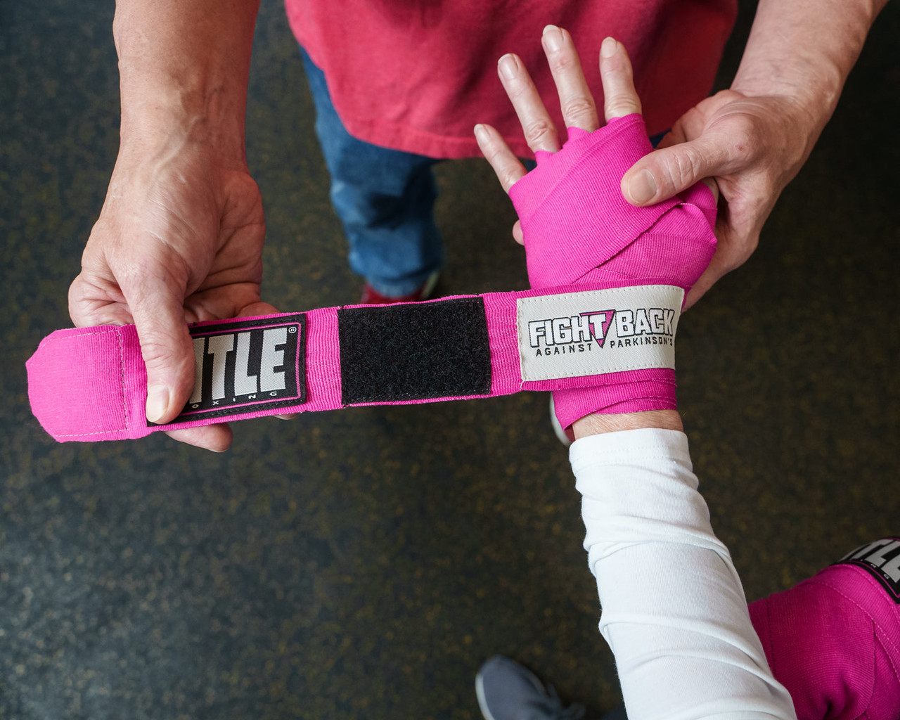TITLE Boxing Fight Back Semi-Elastic Hand Wraps
