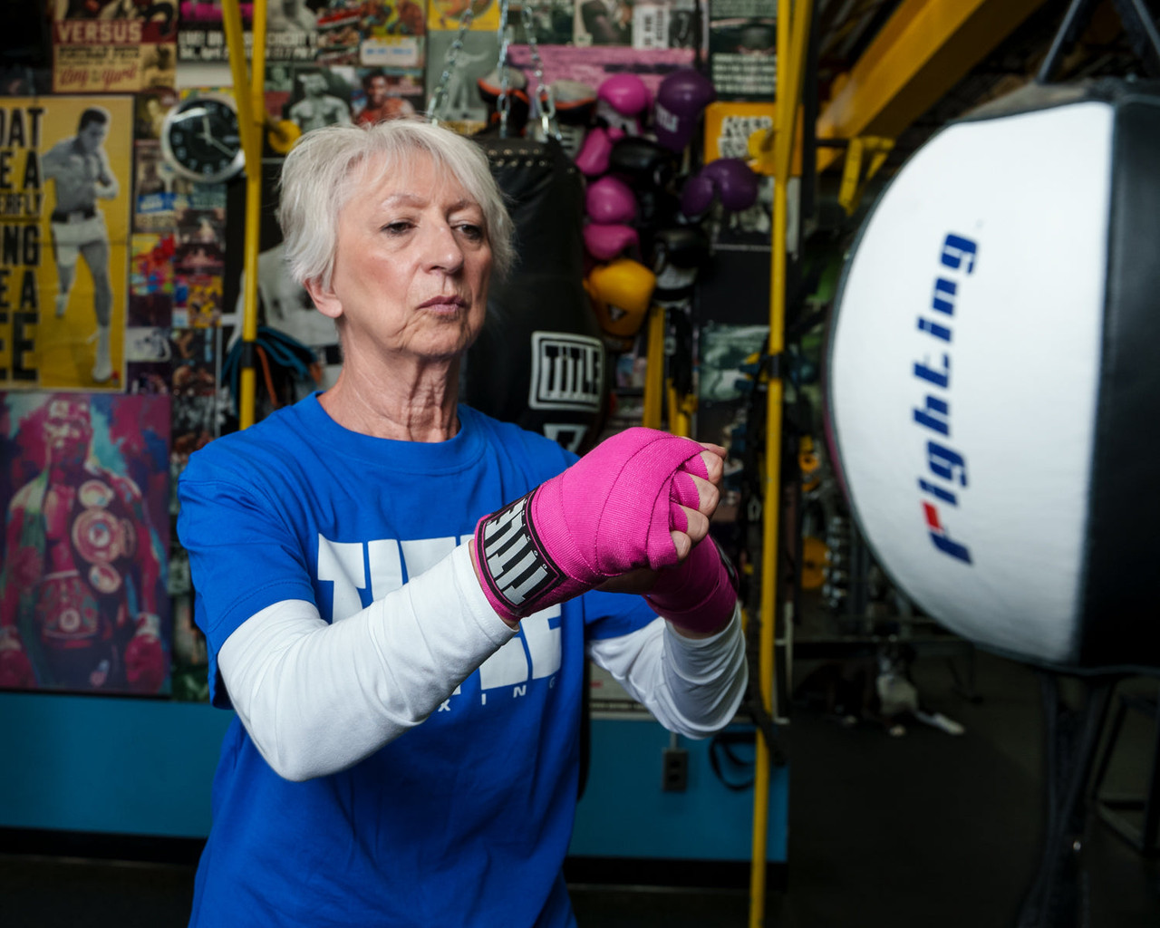 TITLE Boxing Fight Back Semi-Elastic Hand Wraps