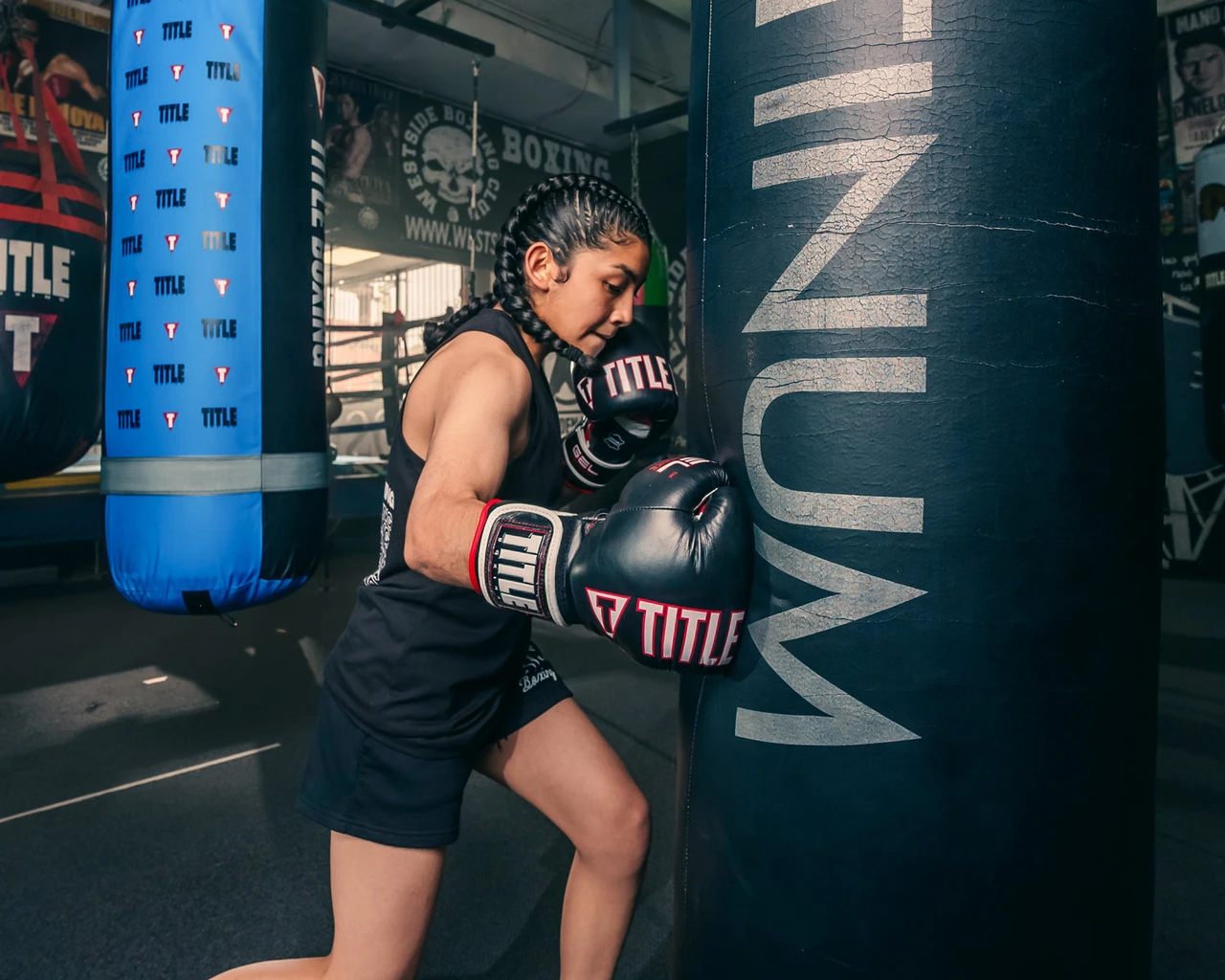 TITLE Boxing Gel Soft Strike Bag Boxing Gloves