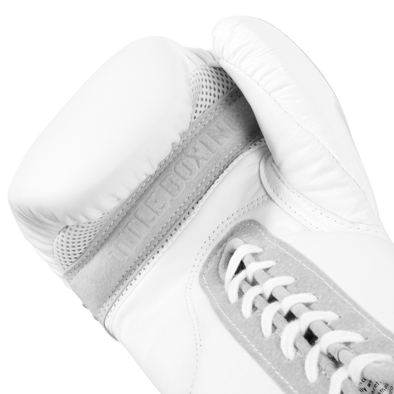 TITLE White Boxing Lace Sparring Boxing Gloves 2.0