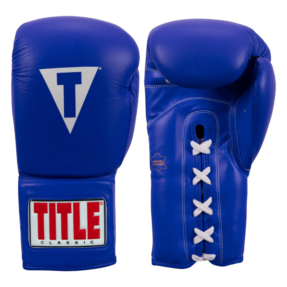 TITLE Classic Leather Lace Training Boxing Gloves 2.0