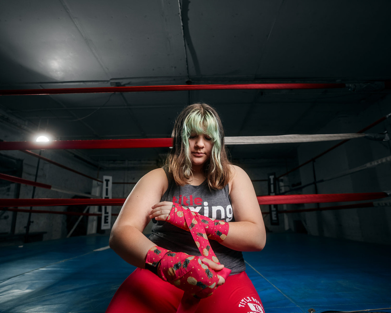 TITLE Boxing Print Hand Wraps 180"