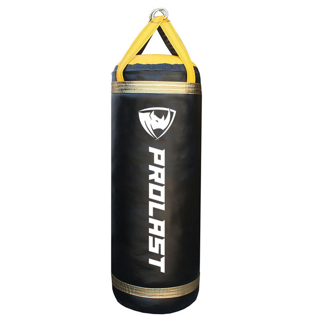 Prolast 150lb 4FT XL Luxury Boxing Punching  Heavy Bag Black/Yellow/Gold