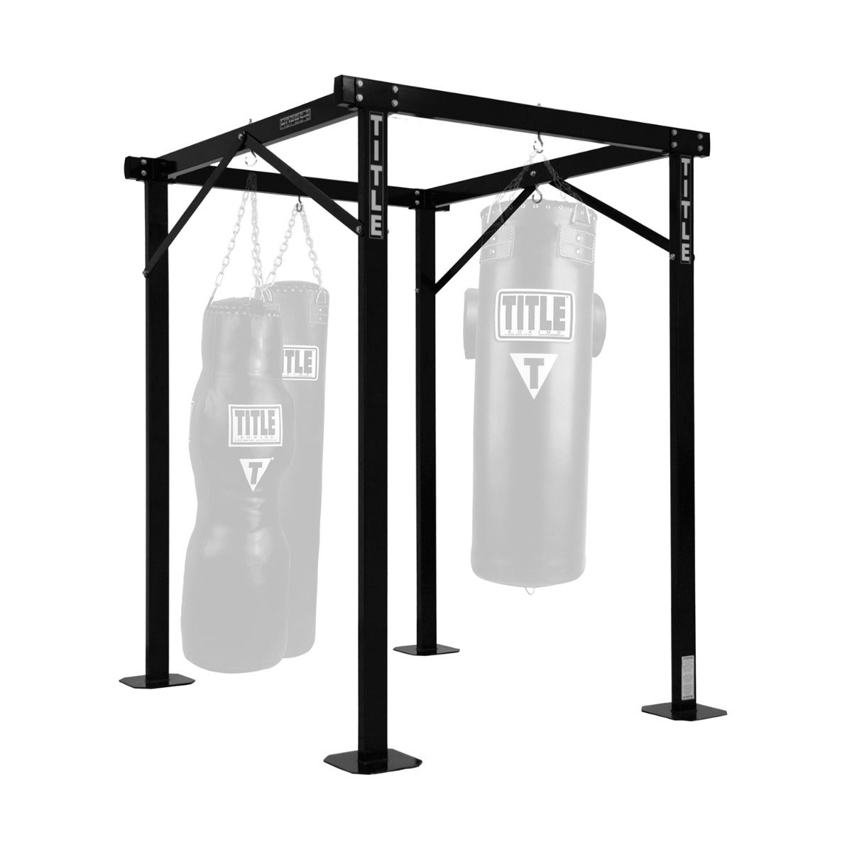 TITLE Boxing Heavy Duty Adjustable Pro Bag Stand