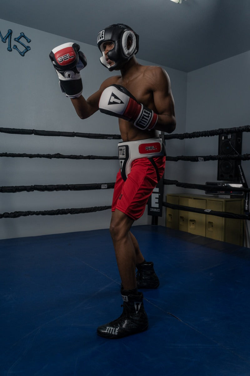 TITLE Boxing Gel World Full Face Training Headgear