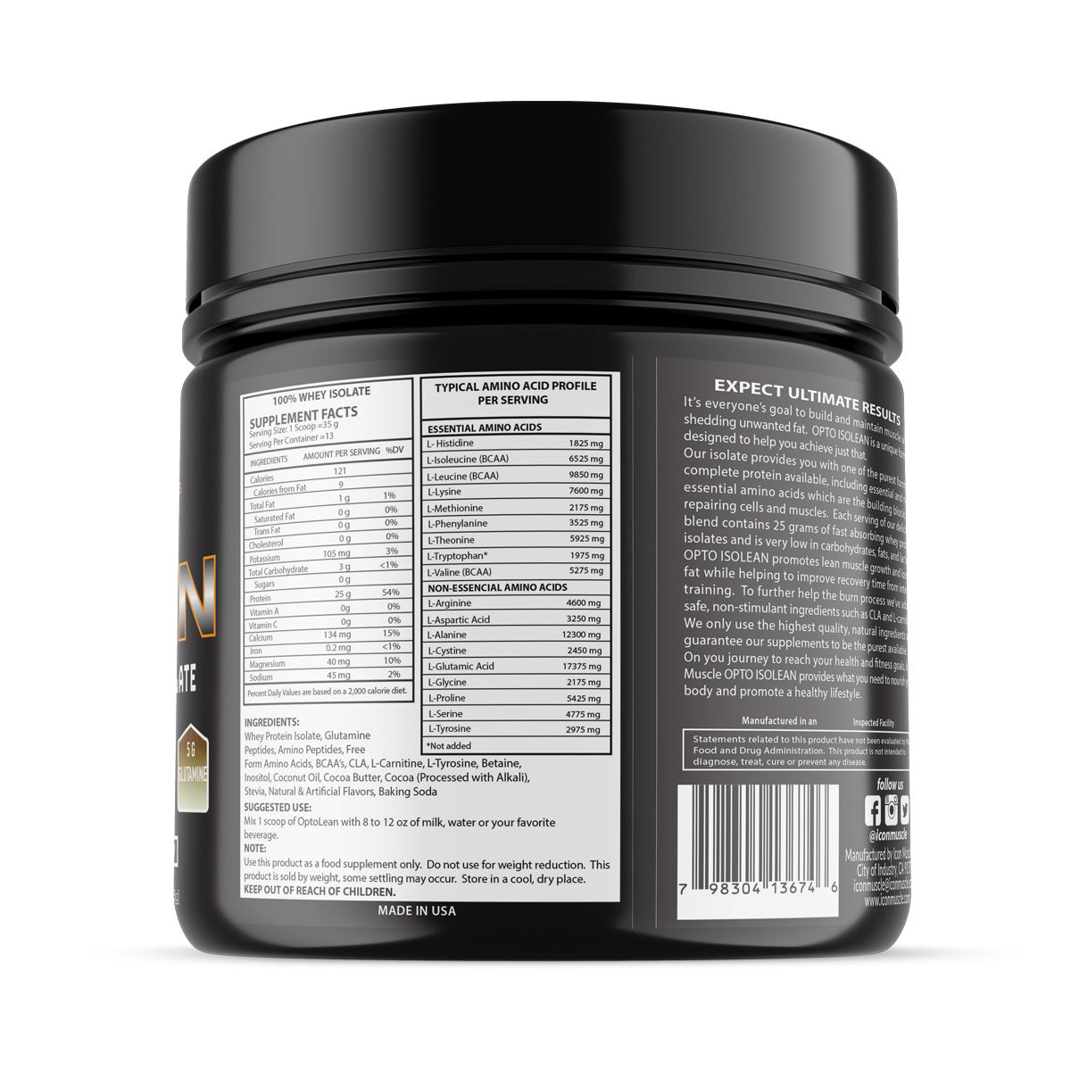 ICON Muscle Opto Isolean 1 lb - Cookies & Cream
