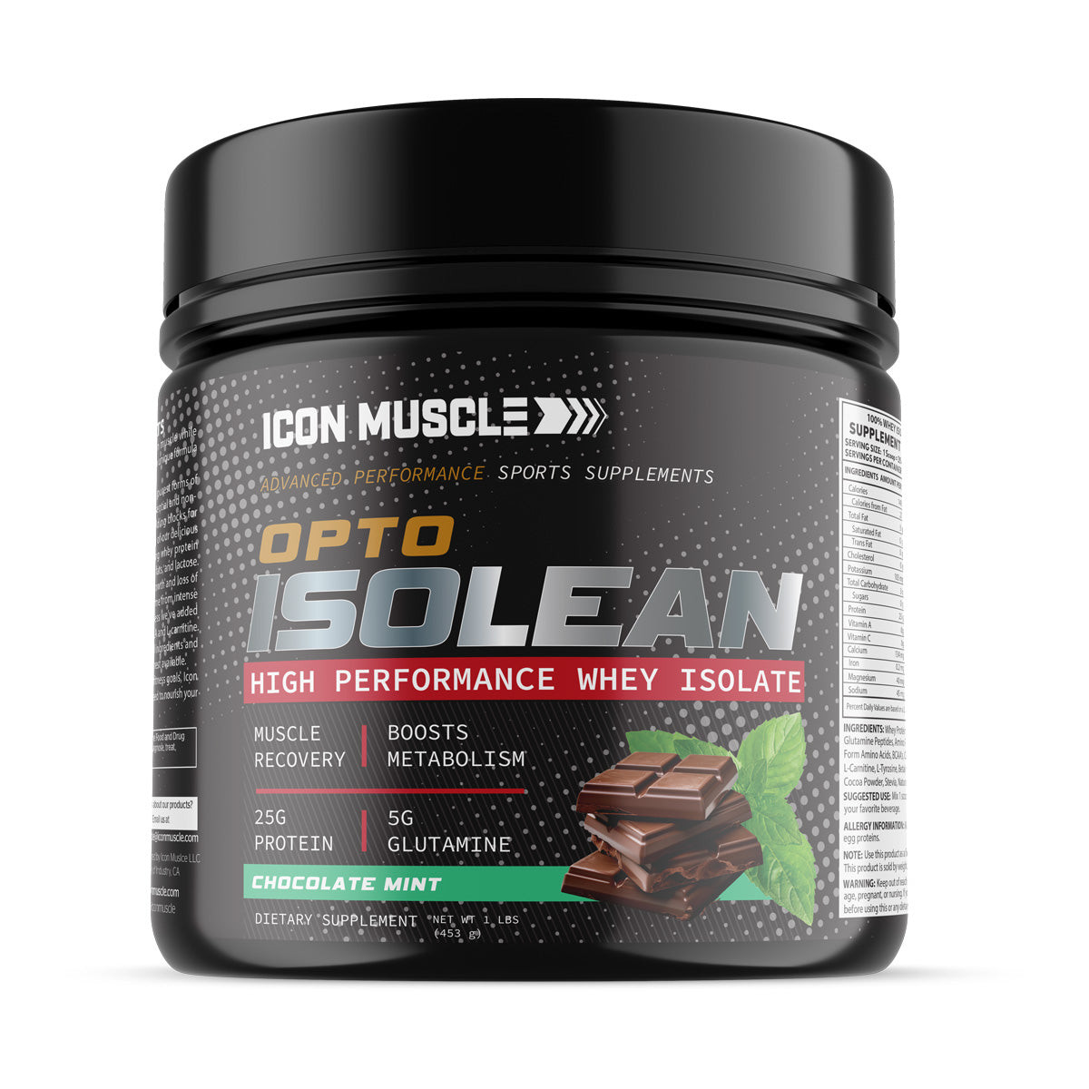 ICON Muscle Opto Isolean 1 lb - Chocolate Mint