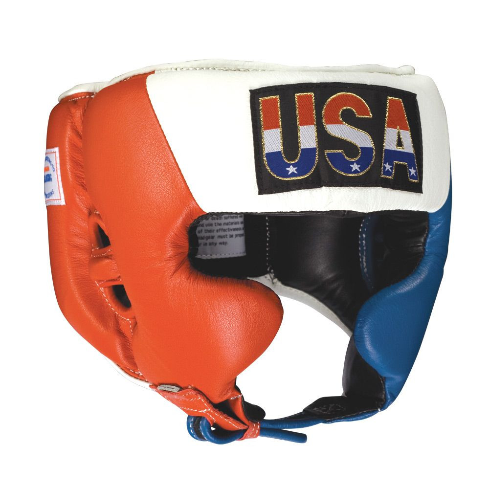 Ringside USA Boxing Competition Headgear - With Cheeks - USA Flag