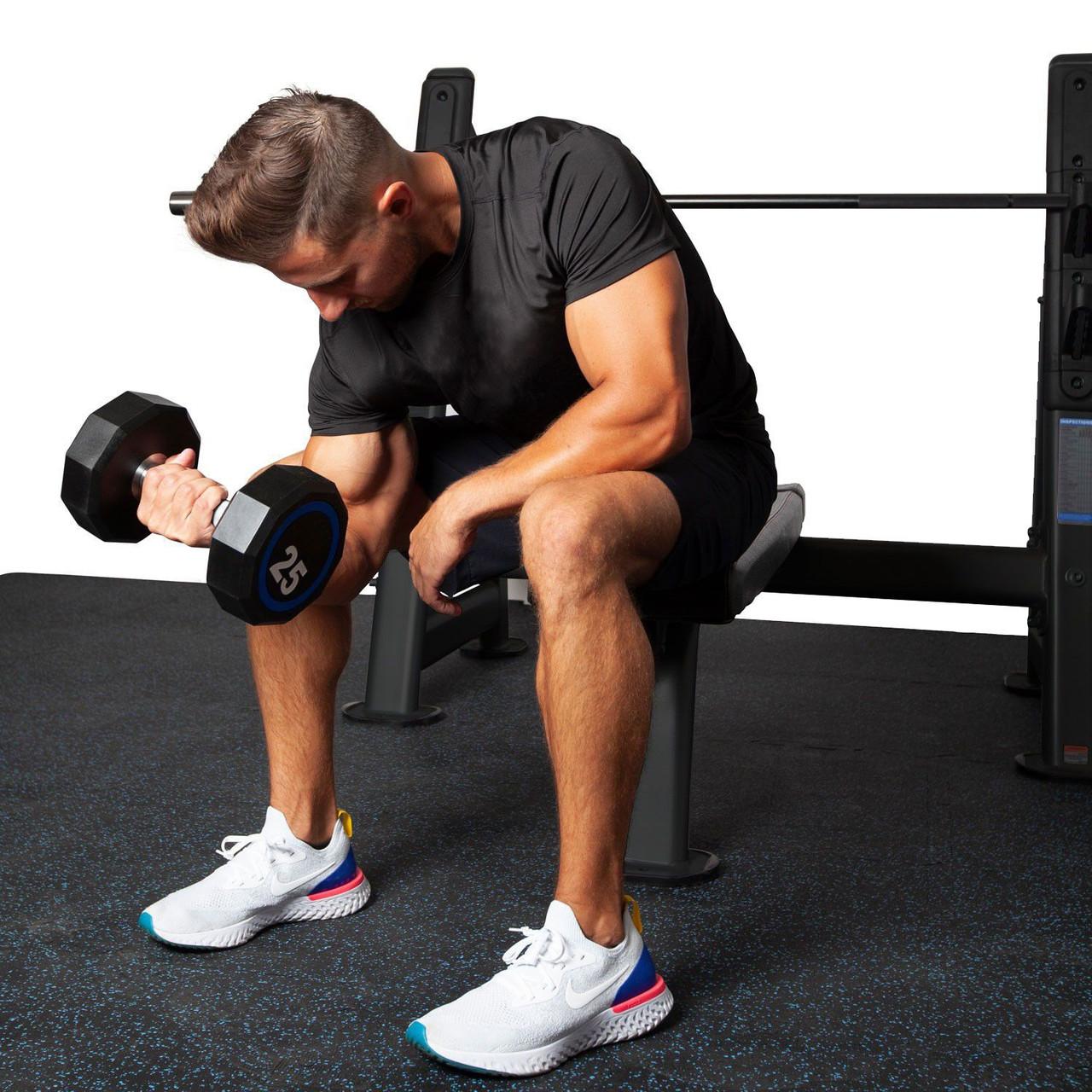 Fitness First Bench Press with Olympic Weight Plate Storage