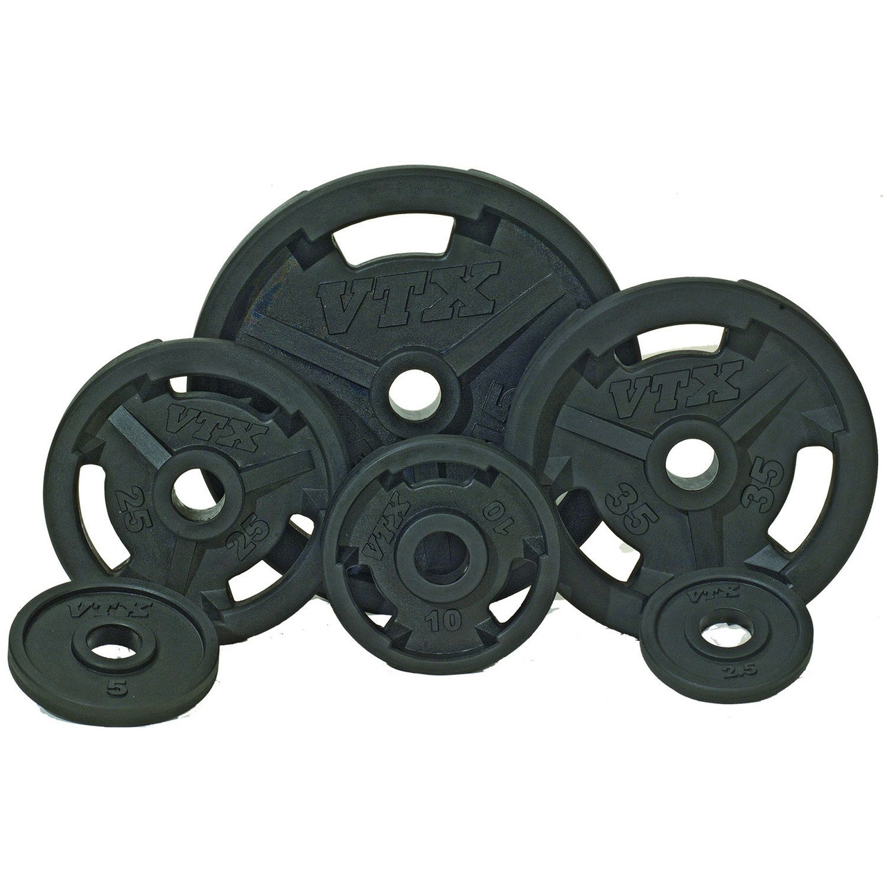 VTX Rubber Encased Olympic Grip Plates