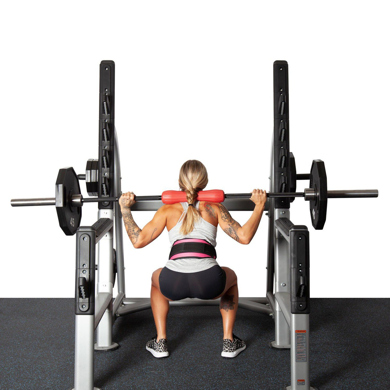 Fitness First Squat Rack with Olympic Weight Plate Storage