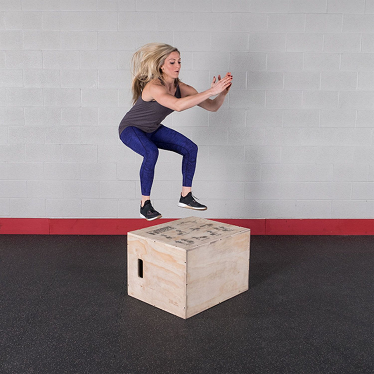 Body Solid 3-in-1 Wooden Plyo Box