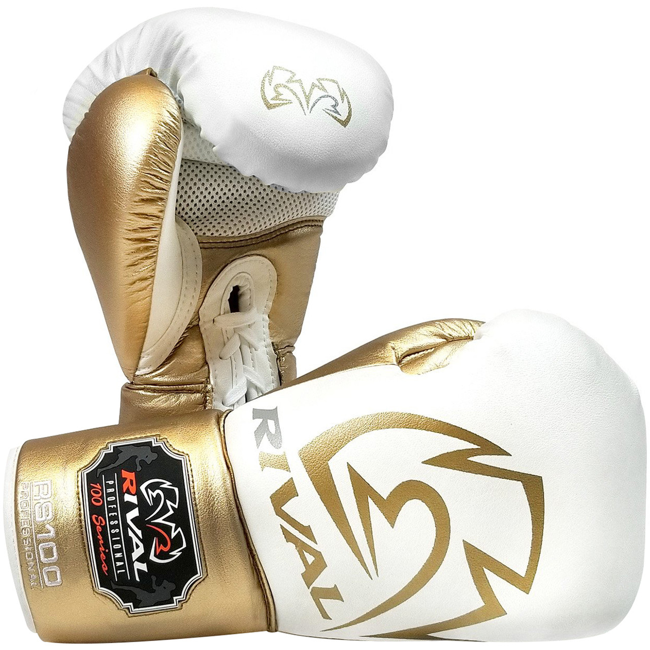 Rival RS100 Professional Sparring Gloves Black/Gold | Pro Fight Shop