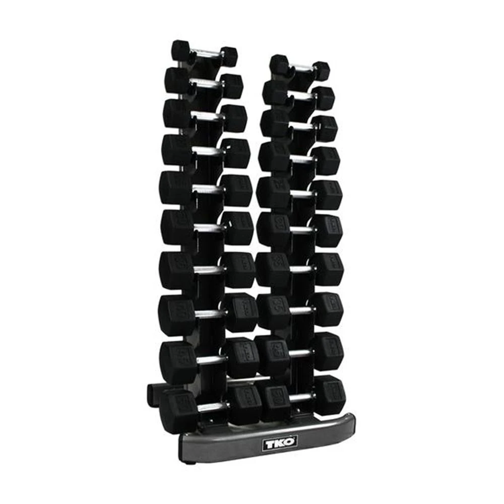 TKO 10 Pair Vertical Dumbbells Rack