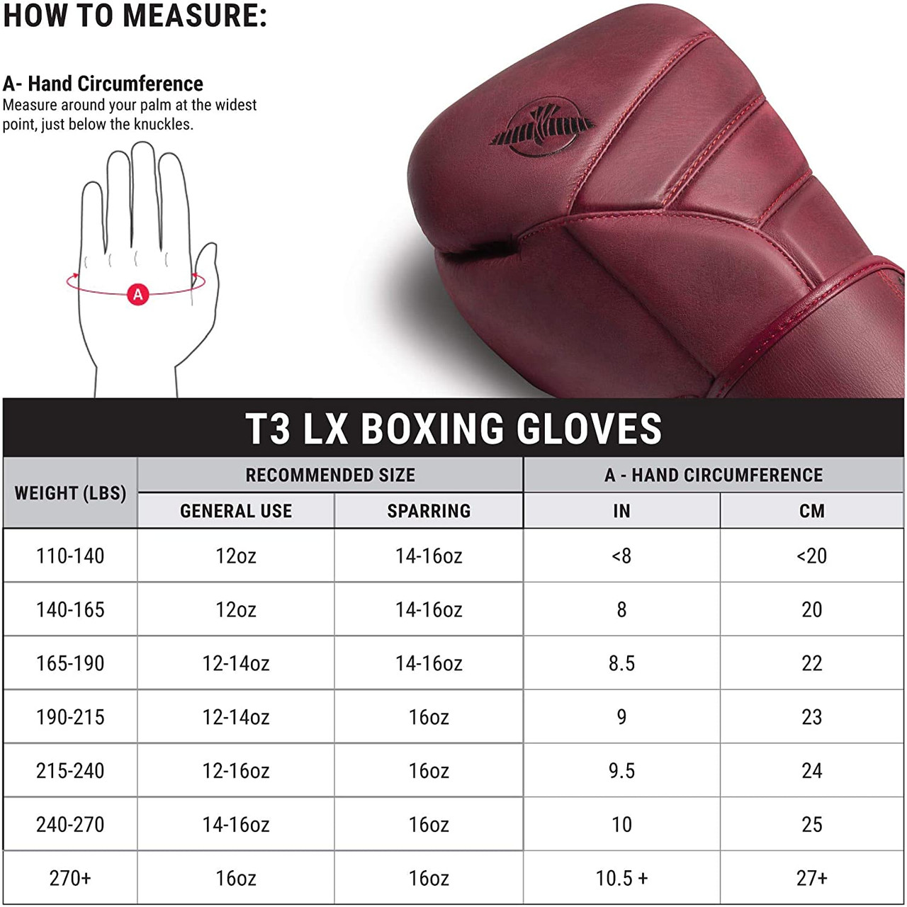 Hayabusa T3 LX Boxing Gloves Crimson Color