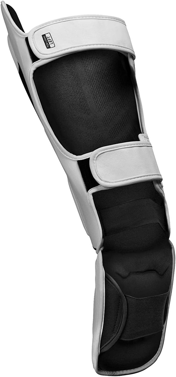 Hayabusa T3 Striking Shin Guards White/Black PRO FIGHT SHOP